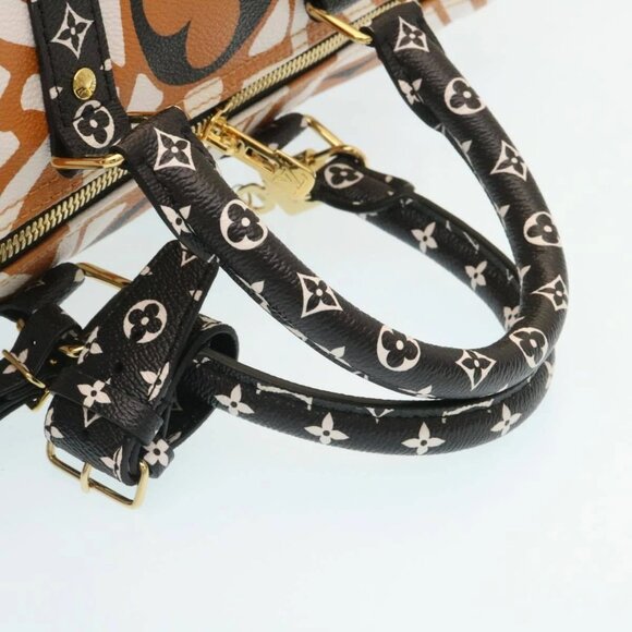 LOUIS VUITTON LV Crafty Keepall Bandouliere 45 Boston Caramel M45473 Auth 29194S - Picture 7 of 16